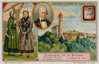 Klærne til Jura og Ulm, Ludwig Uhland og Castle Teck av European School