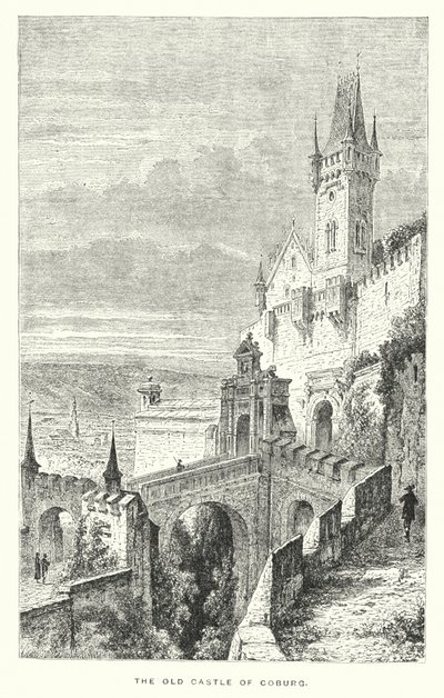 Det gamle slottet i Coburg (gravering) av European School