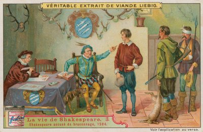 Den unge Shakespeare anklaget for krypskyting, 1584 av European School