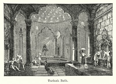 Tyrkisk bad (gravering) av European School