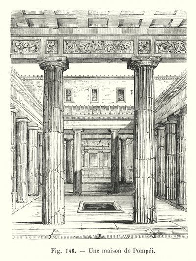 Et hus i Pompeii (gravering) av European School