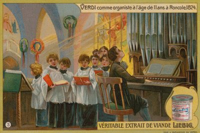 Verdi spiller orgel i Roncole av European School