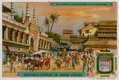 Utsikt over en gate i Bombay av European School