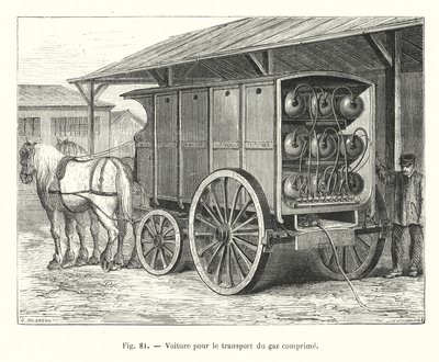 Bil for transport av komprimert gass (gravering) av European School
