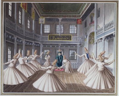 Whirling Dervishes (wc på papir) av European School