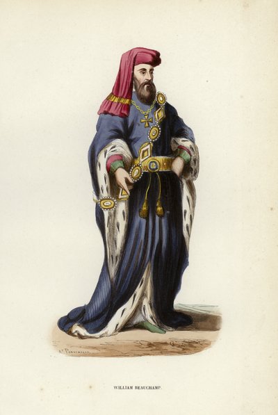 William Beauchamp (farget gravering) av European School