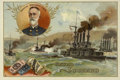 William Sampson , amerikansk admiral, spansk-amerikansk krig, 1898 av European School