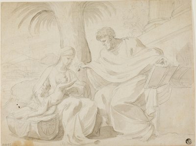 Hellige familie av Eustache Le Sueur