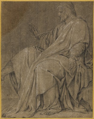 Studie for Saint Louis Healing the Sick av Eustache Le Sueur