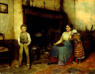 Trouble Brewing, 1883 av Evariste Carpentier