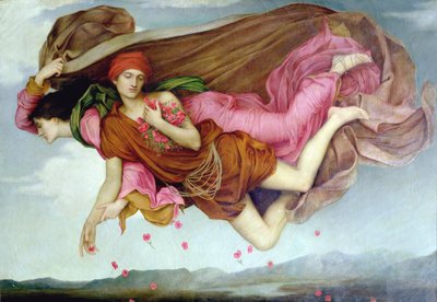 Nuit et sommeil - Natt og søvn, av De Morgan, Evelyn (1855-1919). Olje på lerret av Evelyn De Morgan
