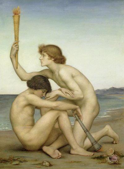 Fosfor og Hesperus, 1881 av Evelyn De Morgan