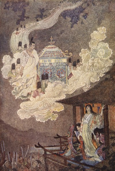 Månefolket krever Lady Kaguya, illustrasjon fra 
