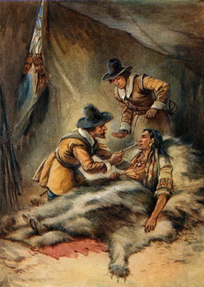 Illustrasjon for de unge pilegrimer av Evelyn Stuart Hardy