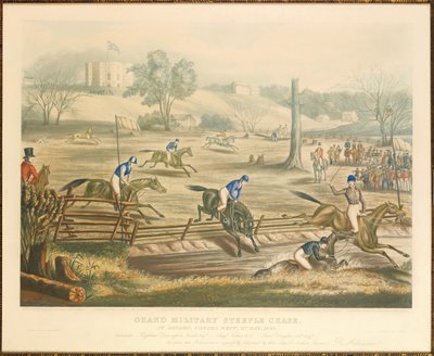 Grand Military Steeple Chase, i London, Canada West, 9. mai, 1843, gravert av J. Harris, 1845 av Evelyne Marie Alexander