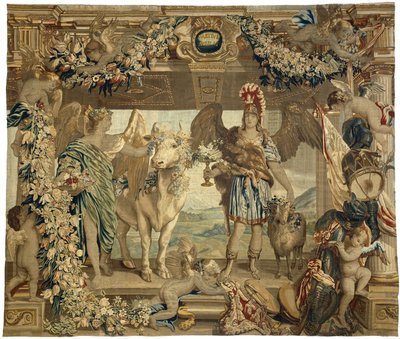 mars og april Månedene, årstidene, elementene, dag og natt (serietittel) av Everaert Leyniers