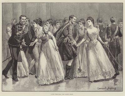 Et nyttårsball, damekjeden av Everard Hopkins