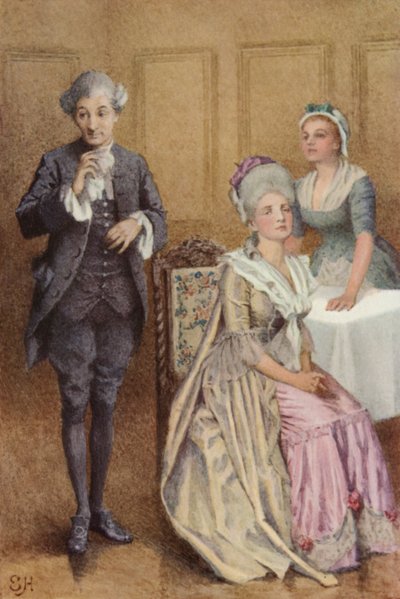 Illustrasjon for A Sentimental Journey av Laurence Sterne av Everard Hopkins