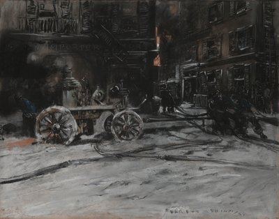 Brannscene av Everett Shinn