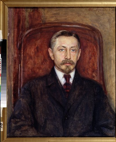 ""Portrett av forfatteren Ivan A. Bunin (1870-1953)"" Maleri av Evgeni Iosifovich Bukovetsky (1866-1948) 1919 State Art Museum, Odessa av Evgeniy Iosipovich Bukovetsky
