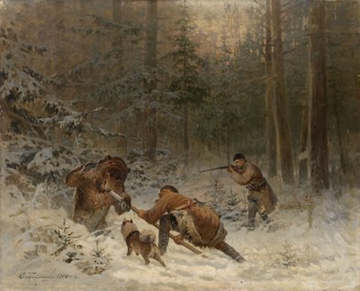 Bjørnejakt av Evgeny Alexandrovich Tichmenev