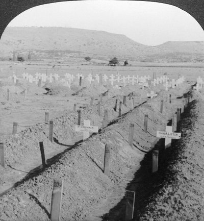 Jentekirkegård, Ladysmith, Natal, Sør-Afrika. av Excelsior Stereoscopic Tours