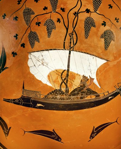 Dionysos i skipet sitt av Exekias Exekias