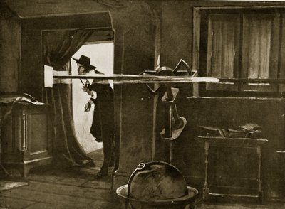 Jeremiah Horrocks i observatoriet sitt, illustrasjon fra 