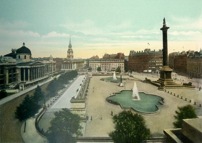 Trafalgar Square, ca 1900-tallet. av Eyre and Spottiswoode
