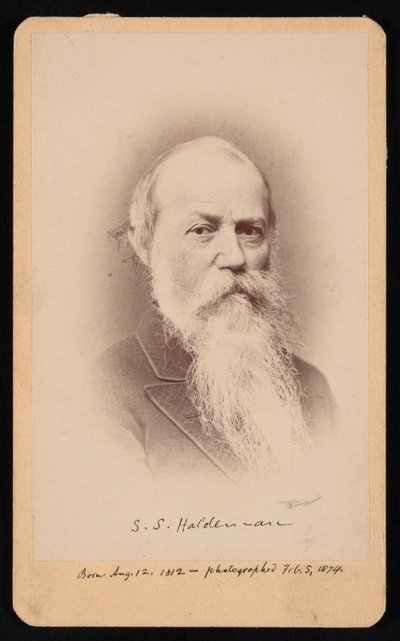 Portrett av Samuel Stehman Haldeman 1812-1880, 5. februar 1874. av FA Wenderoth and Co