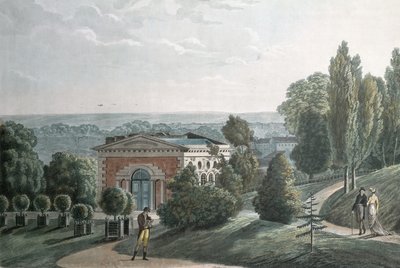 Drivhuset i Jardin des Plantes, Paris (akvatint) av F.G. Wexelberg