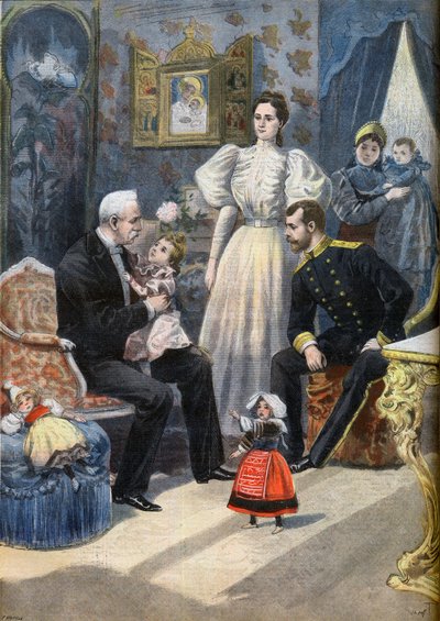 Besuch des englischen Präsidenten Felix Faure in Russland von F.L. & Tofani Oswaldo (1849-1915) Meaulle
