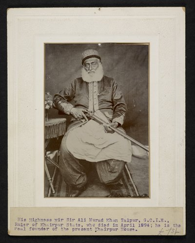 Sir Mir Ali Murad Khan Talpur III, hersker over Khairpur State av F.L. Wadhumal