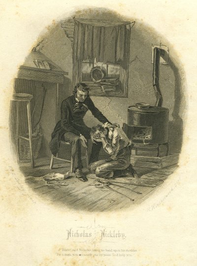 Nicholas Nickleby: Nicholas og Smike, 1867 av F.O.C. and McRae, C. John Darley