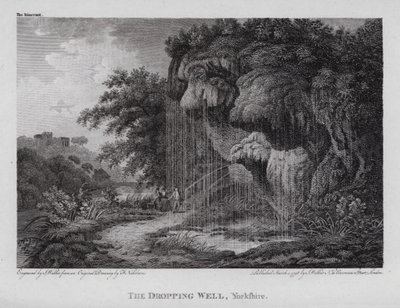 The Dropping Well, Yorkshire (gravering) av F. (after) Nicholson