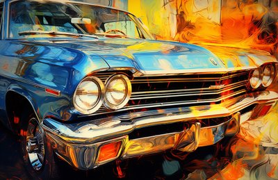 Vintage Old car plakater til salgs, online kunsttrykk, rominnredning av F. Abderrahim
