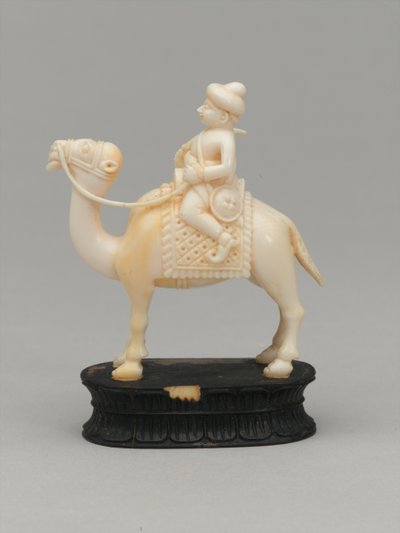 Svart ridder, sjakkbrikke, India, 1820 ca av F. Ernest Jackson
