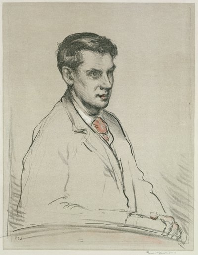Portrett av Alfred Orage (blyant og akvarell på papir) av F. Ernest Jackson