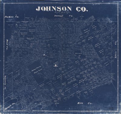 Blueprint Viser grunneierskap. LC Landeierskapskart, 1029 Også tilgjengelig via Library of Congress-nettstedet som et rasterbilde av F. G.; Texas. General Land Office Blau