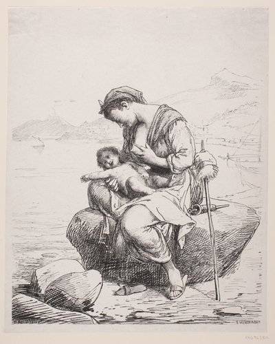 En ung mor av F. Hendriksen