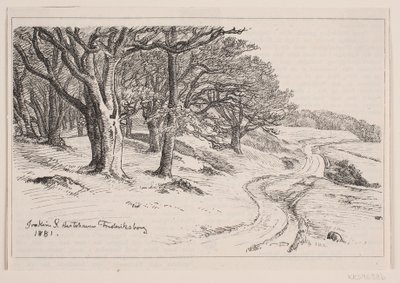 Fra Hestehaven, Frederiksborg av F. Hendriksen