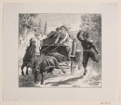 Illustrasjon til Bjørnstjerne Bjørnson "En skisse fra Italia" av F. Hendriksen