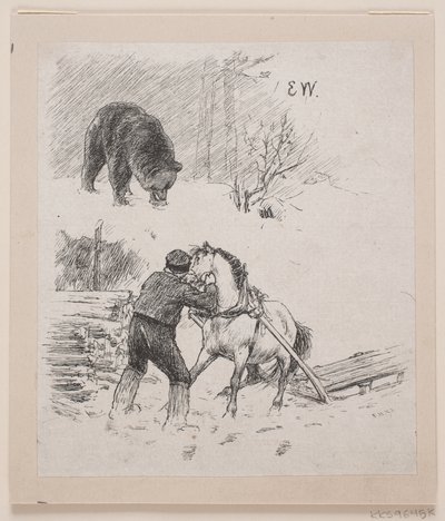 Illustrasjon for "Godt gjort og raskt betalt" av F. Hendriksen