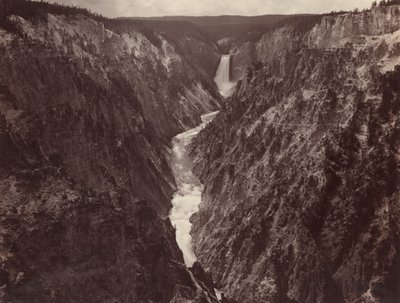 Grand Canyon i Yellowstone og Falls, ca. 1884. av F. Jay Haynes