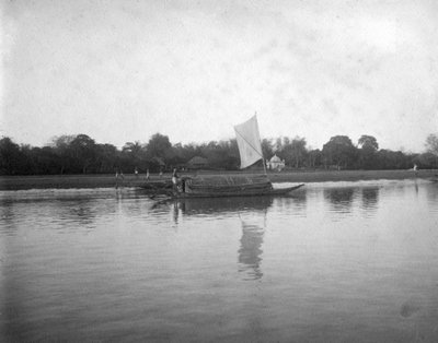 Hooghly River, Alipore, India, 1905-1906 av F. L. Peters