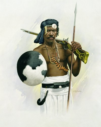 Sakalava Warrior av F. Ralambo