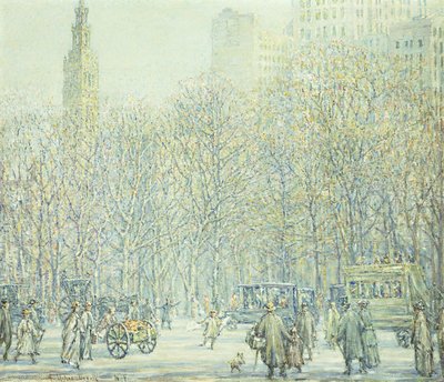 Vinter i New York av F. Usher de Voll