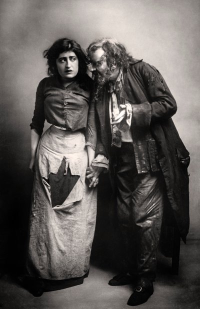 Constance Collier 1878-1955 og Herbert Beerbohm Tree 1853-1917, engelske skuespillere, 1906. av F. W. Burford
