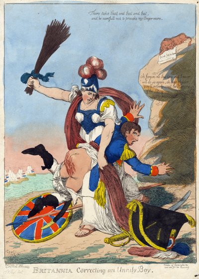 BRITANNIA Correcting an Unruly Boy (Napoleon) av F. Williams