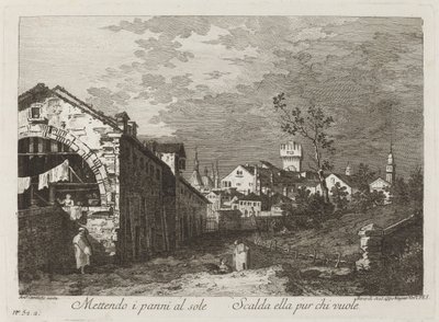 Legger klærne... av Fabio Berardi after Canaletto